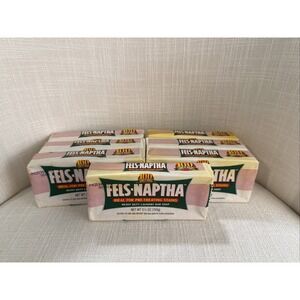7X PUREX Fels Naptha Laundry Soap Detergent Stain Remover Pre Treating 5 oz Bars